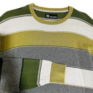 💚Ocean Current Men’s Striped Crewneck Sweater Pullover- Striped- Size L